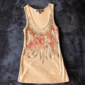 Almost Famous Sequin Tank top